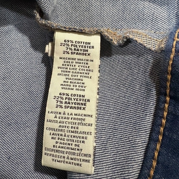 NEW, Wax Jean, Denim Vest, Size L, Perfect for Layering, Blue - Picture 8 of 9